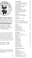 Cuzzie's Pizzeria Kitchen menu