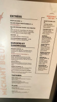 Verses Restaurant menu