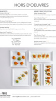 True Cuisine Catering menu