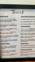 Roots Craft Juice menu