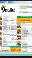 Yardies West Indian Cuisine menu