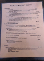 Casual Friday Wines menu