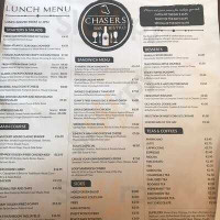 Pigskin Grill menu
