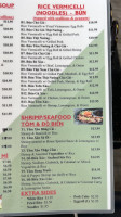 Vietnam Bistro menu
