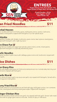 Sen Noodle House menu