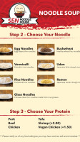 Sen Noodle House menu