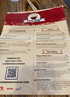 Sen Noodle House menu