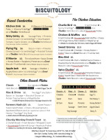 Biscuitology menu