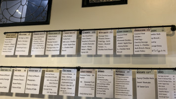 Biscuitology menu