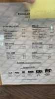 Land Of A Thousand Hills Coffee menu