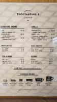 Land Of A Thousand Hills Coffee menu