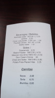 Fuego Taco menu