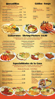 Los Dos Potrillos Grill menu