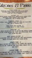 Bella's Pizzeria menu