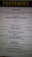 Pepperpot menu