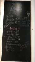 Desert Dream Ice Cream menu
