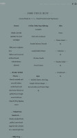 Sauciety menu