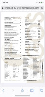 TSQ Brasserie menu