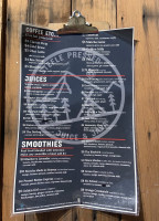 Steele Pressed Juice Java menu