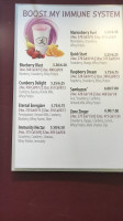 Emerald City Smoothie menu