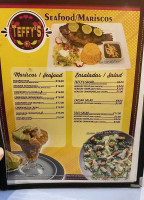 Teffy's menu