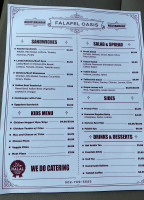 Falafel Oasis menu