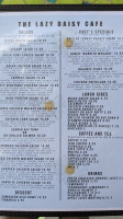 Lazy Daisy Westwood menu