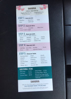 Sakura Poke Bowl menu