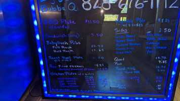 Big J's Bubba Q menu