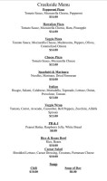Pilot Travel Center menu