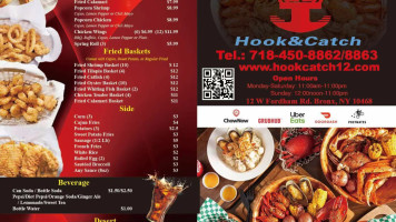 Hook Catch Cajun Seafood menu
