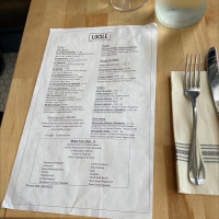 Lucile Pizza And Wine menu