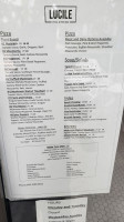 Lucile Pizza And Wine menu