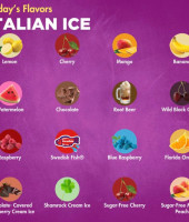 Rita's Italian Ice menu