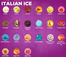 Rita's Italian Ice menu
