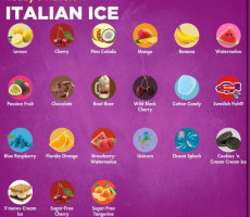 Rita's Italian Ice menu