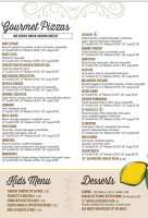 Luciano's Pizzeria menu