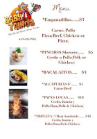 Maluna Food Truck menu