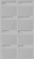 Starbucks menu