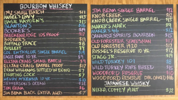 Best Western Plus And Whiskey House 41 menu
