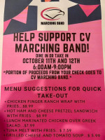 Middlesex Cafe menu