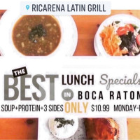 Ricarena Latin Grill menu