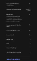 American Eclectic Burger menu