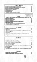American Eclectic Burger menu
