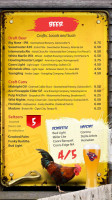 The Howling Rooster Pub Grub menu