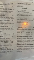 Tony Demaria's Bbq menu