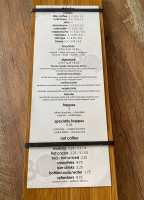 Out Of The Box Coffee House menu