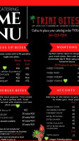 Trini Bites menu