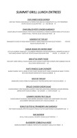 Table Tonic menu