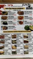 Open Seas Paellas Españolas menu